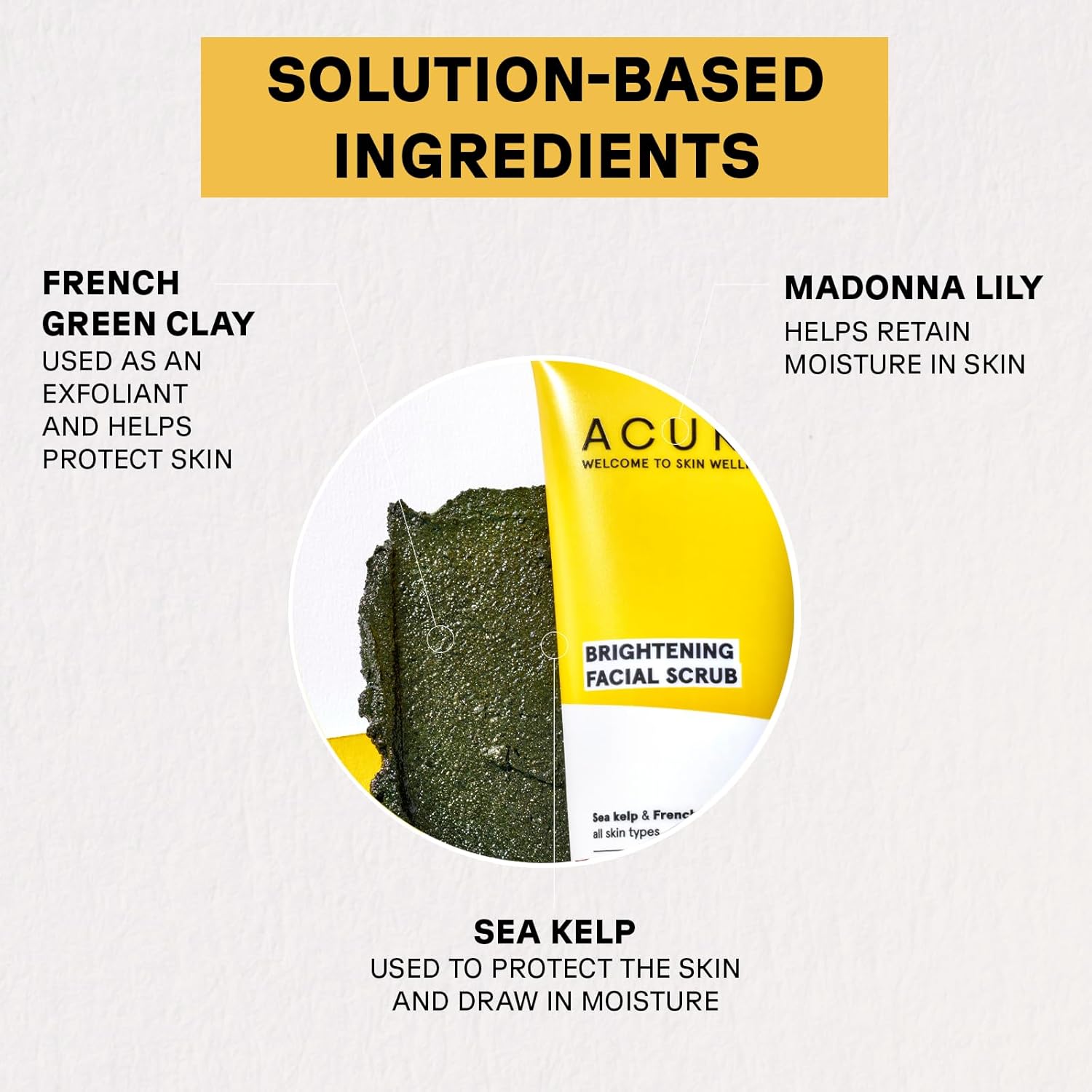 Acure Brightening Facial Scrub for a Youthful