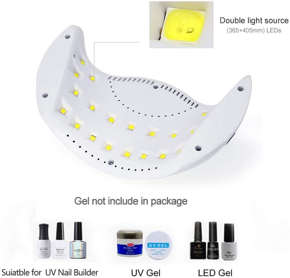 Gel UV LED Nail Polish Lamp, LKE Nail Dryer