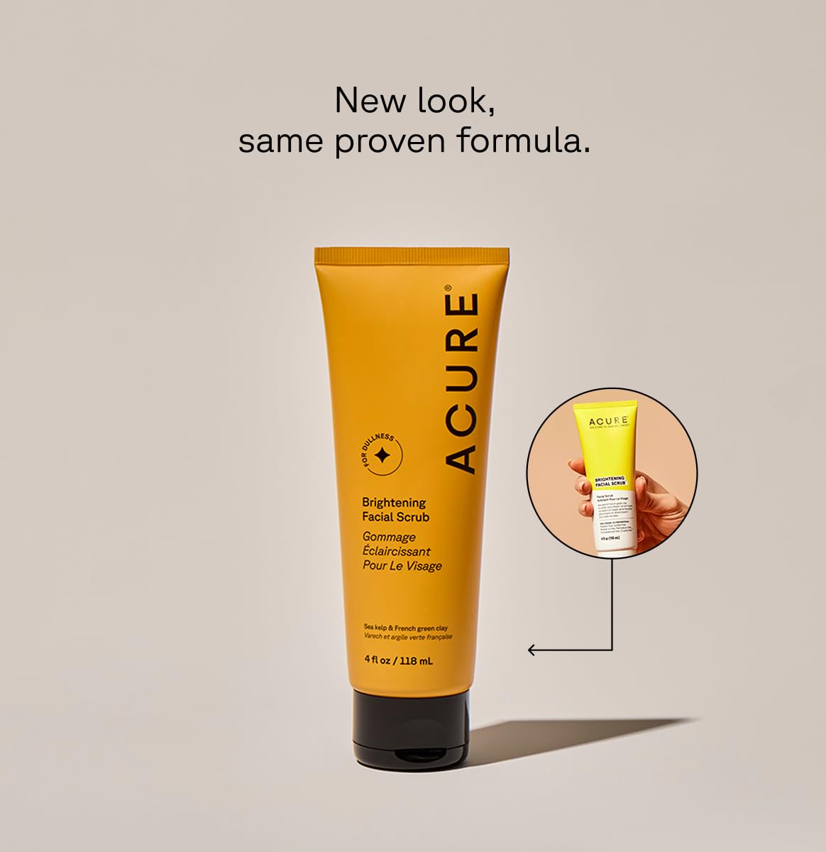 Acure Brightening Facial Scrub for a Youthful