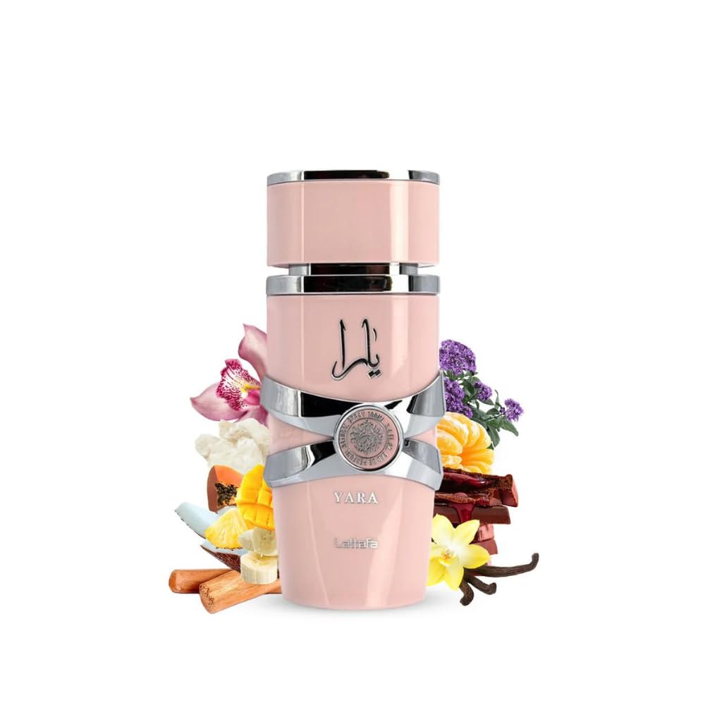 Lattafa Yara - Vanilla, Gourmand, Fruity, Floral - Eau de Parfum Long-Lasting Fragrance for Women