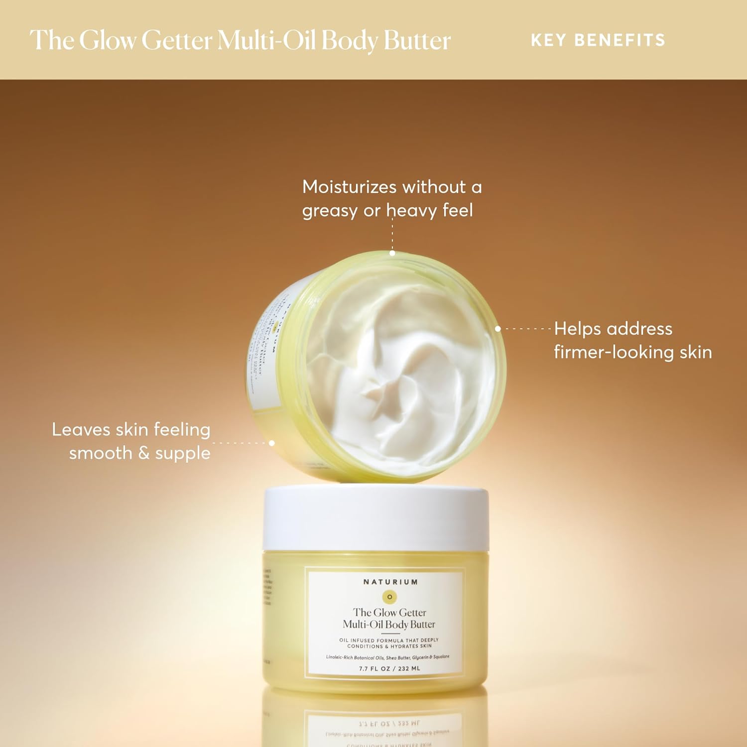 Naturium The Glow Getter Whipped Multi-Oil Body Butter