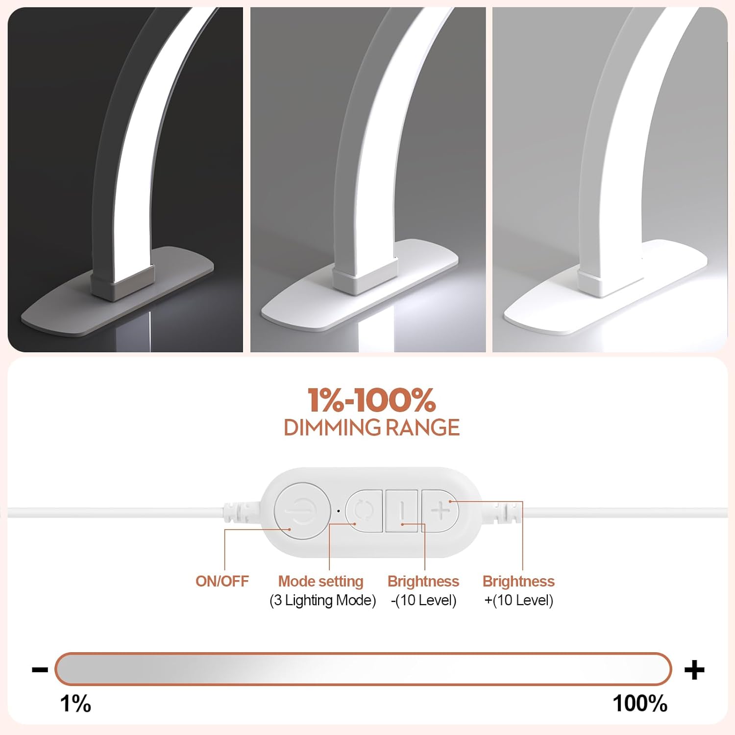 Premium Large Half Moon LED Light for Nail Tech