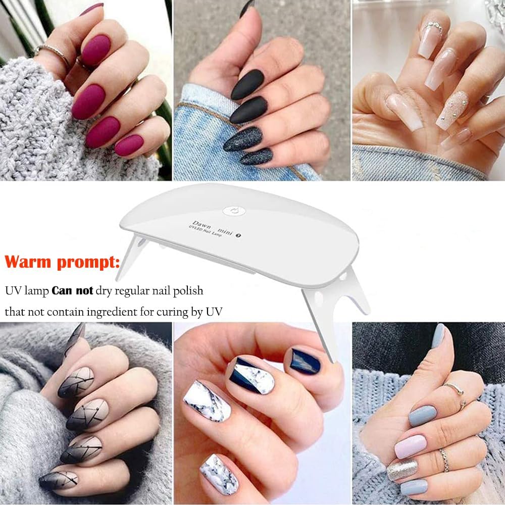 Kepma UV LED Nail Dryer Mini lamp Portable Curing Light for Gel Nail Polish