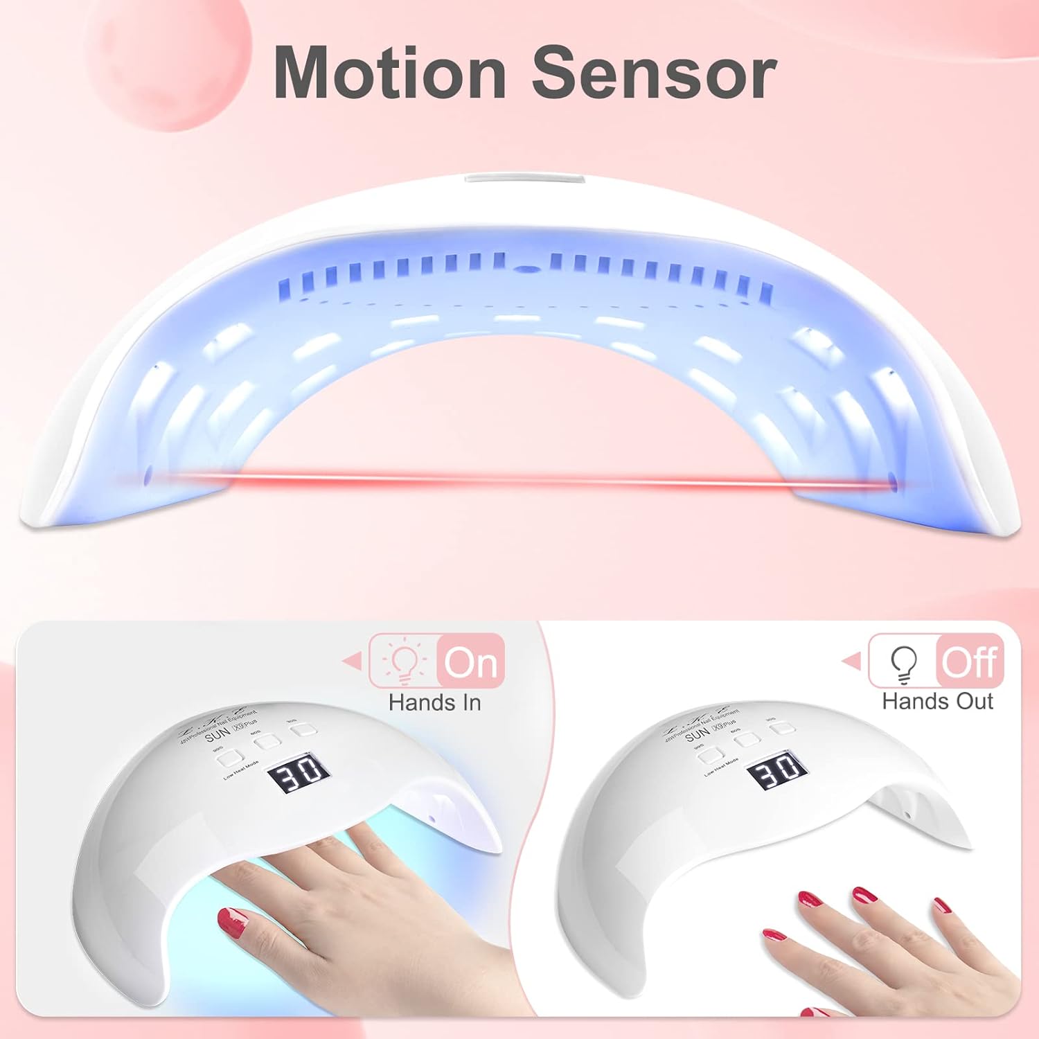 Gel UV LED Nail Polish Lamp, LKE Nail Dryer