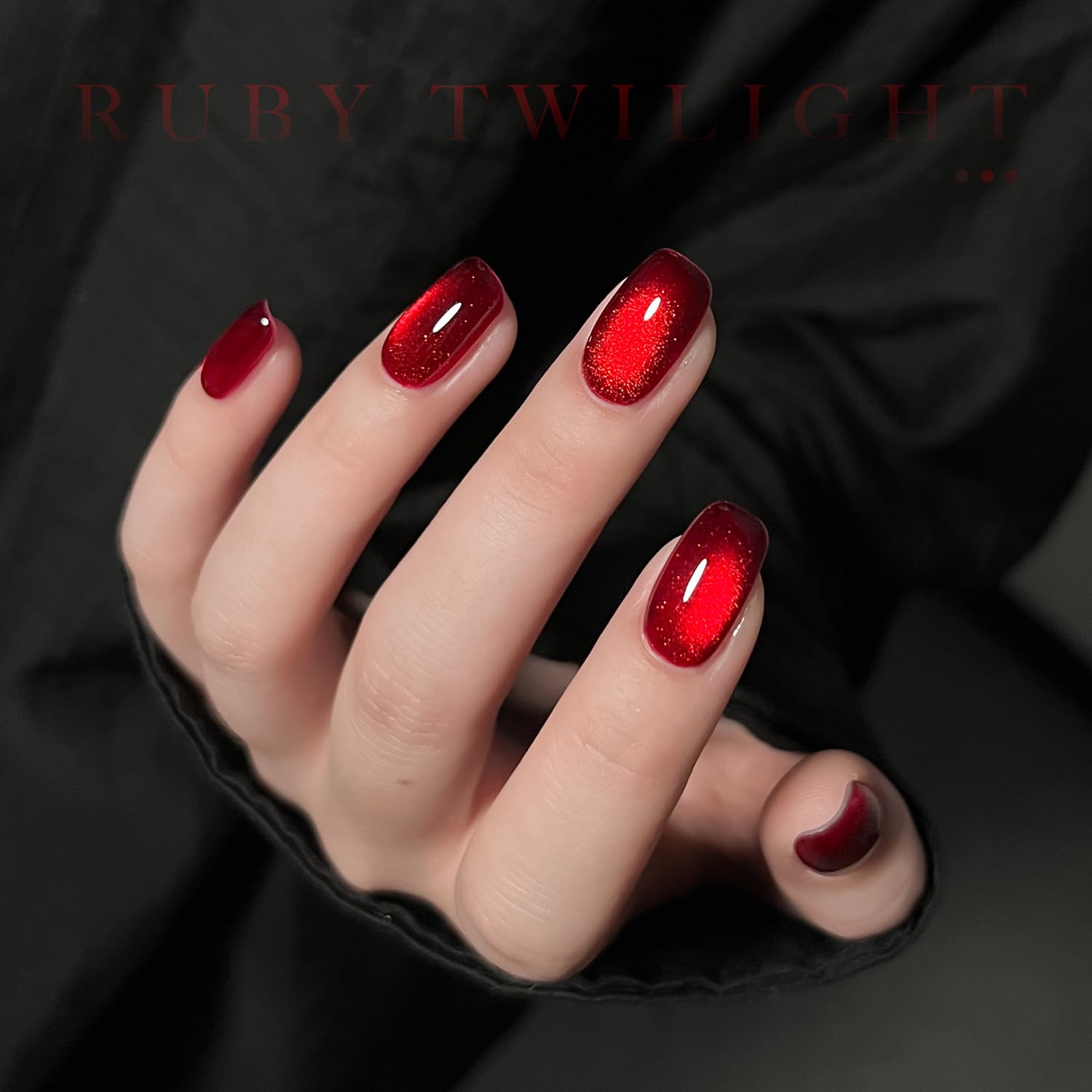GAOY Red Cat Eye Gel Nail Polish