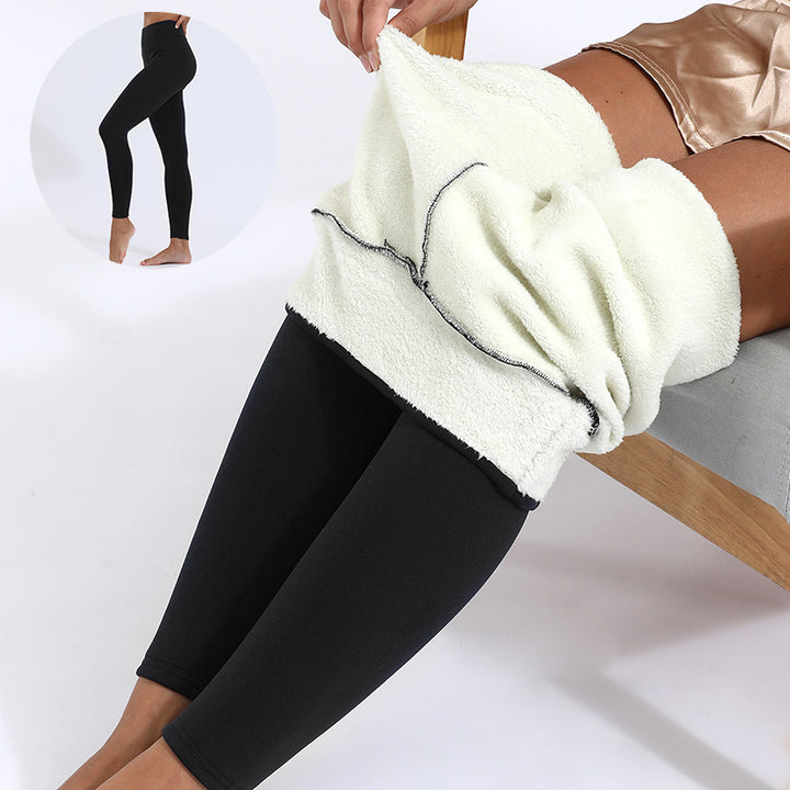 Winter Leggings Warm Thick High Stretch Lamb Cashmere Woman Pants
