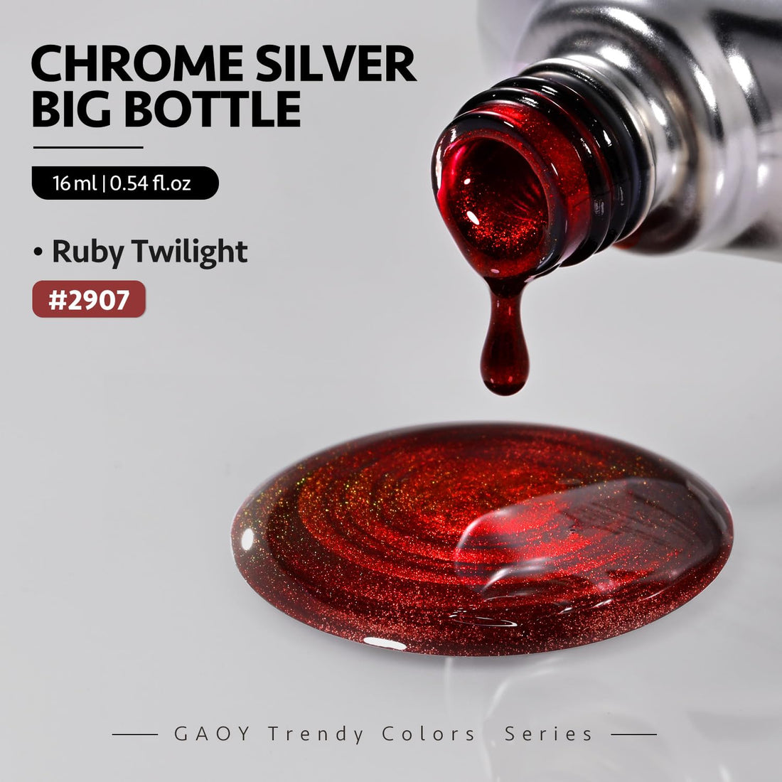 GAOY Red Cat Eye Gel Nail Polish