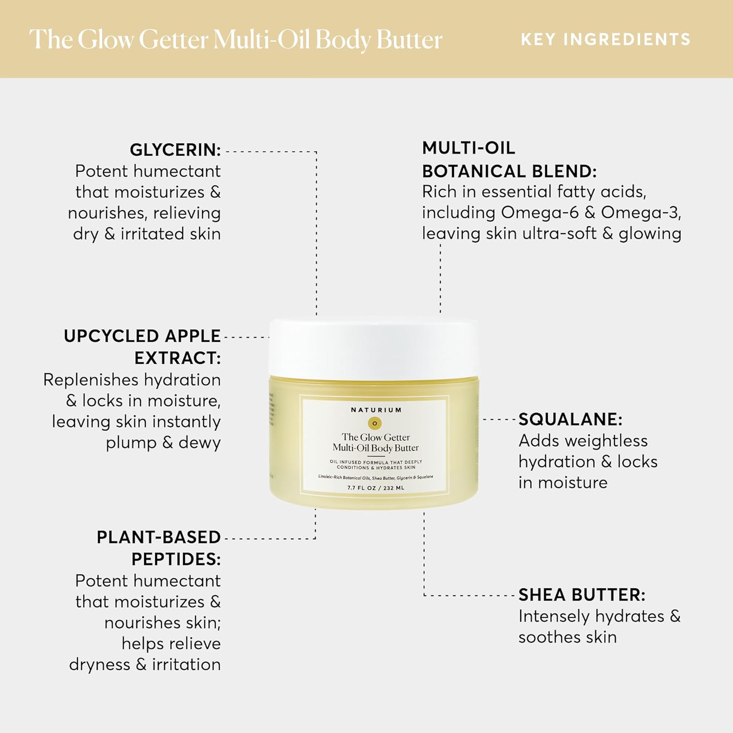 Naturium The Glow Getter Whipped Multi-Oil Body Butter