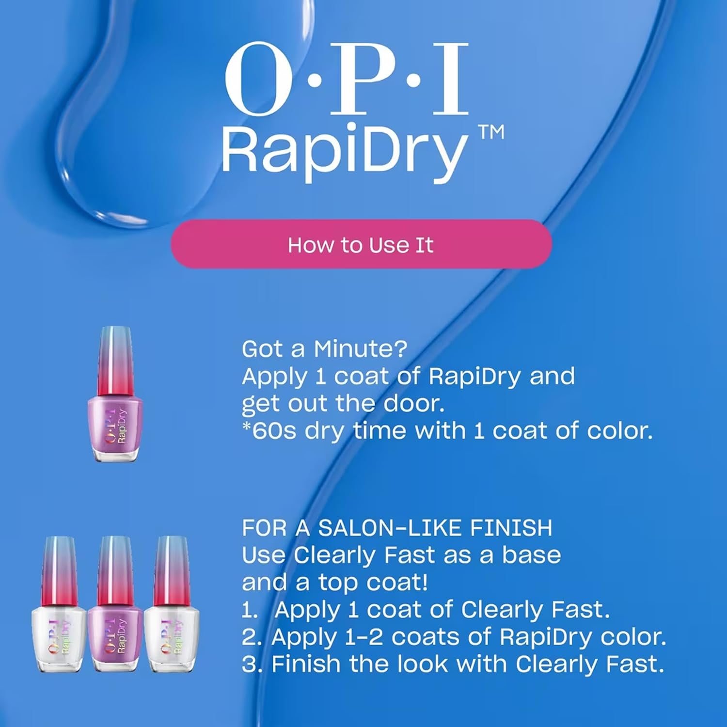 OPI RapiDry Quick Dry Nail Polish Colors