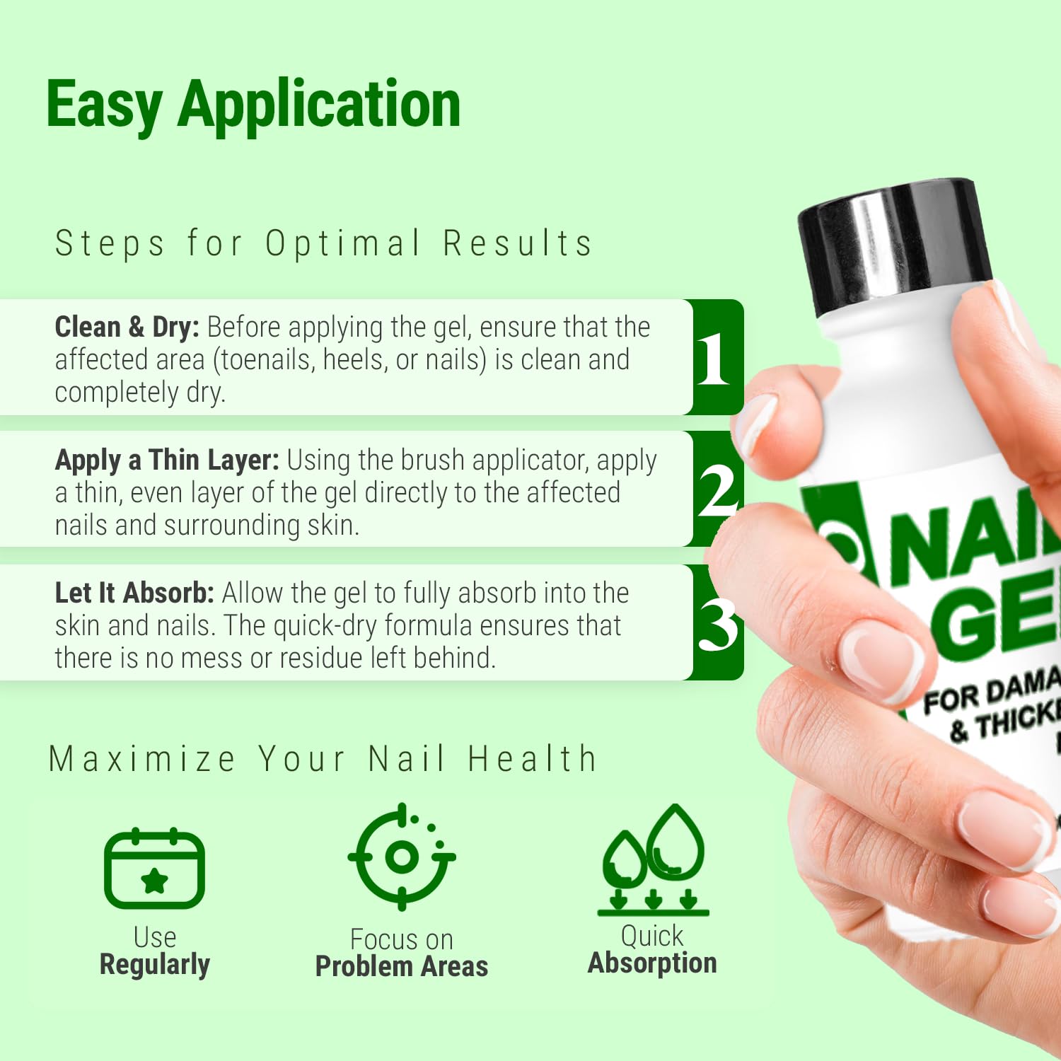 Urea Nail Gel - Softens Cracked Heel Calluses & Thick Toenails