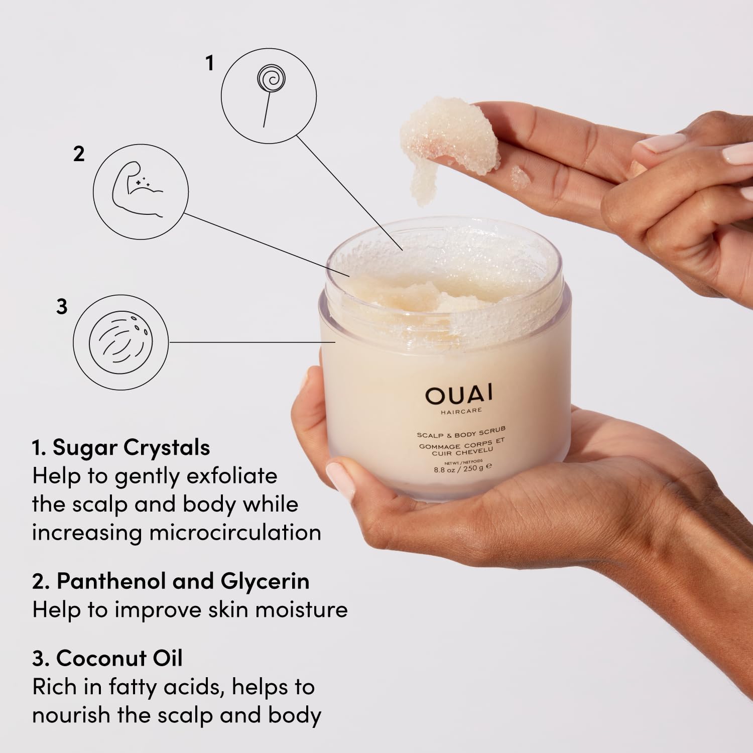 OUAI Scalp & Body Scrub
