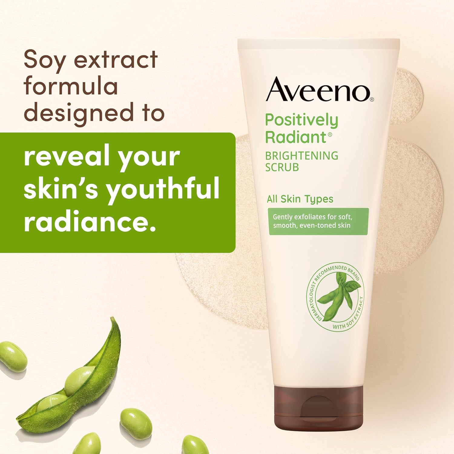 Aveeno Positively Radiant Skin Brightening Exfoliating Daily Facial Scrub
