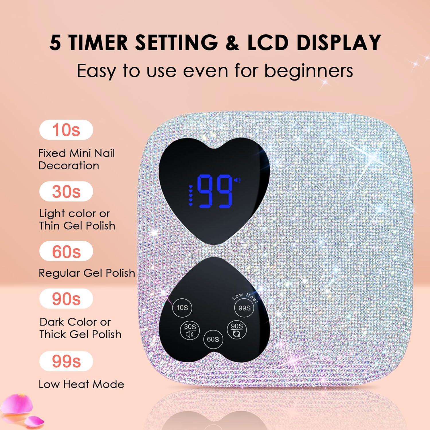 UV LED Nail Lamp Cordless