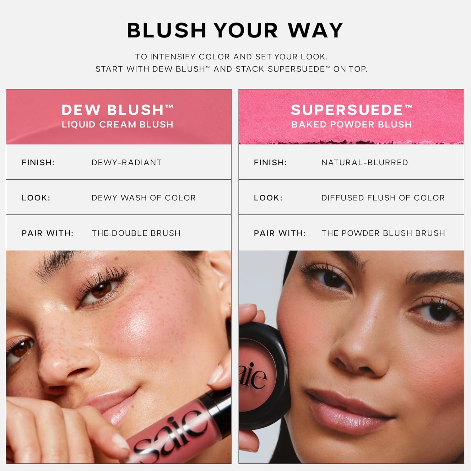 Saie SuperSuede Baked Blush