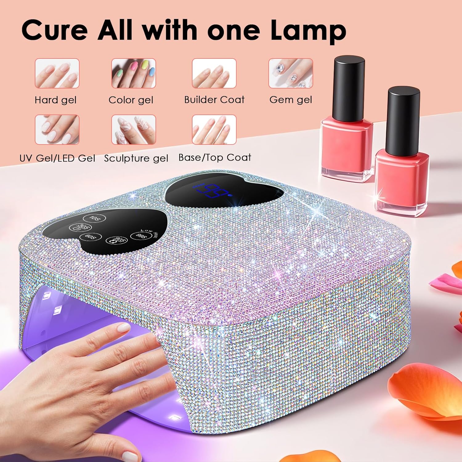 UV LED Nail Lamp Cordless