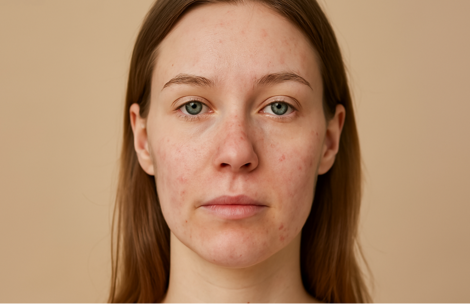 Before and after acne treatment with BodyBlissEssentials: See the visible reduction in blemishes, redness, and improved skin clarity.