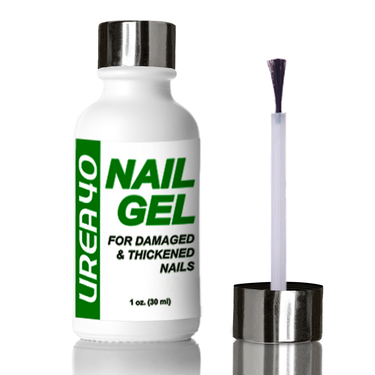 BodyBlissEssentials Urea Nail Gel for softening cracked heels and thick toenails, featuring clear product branding.
