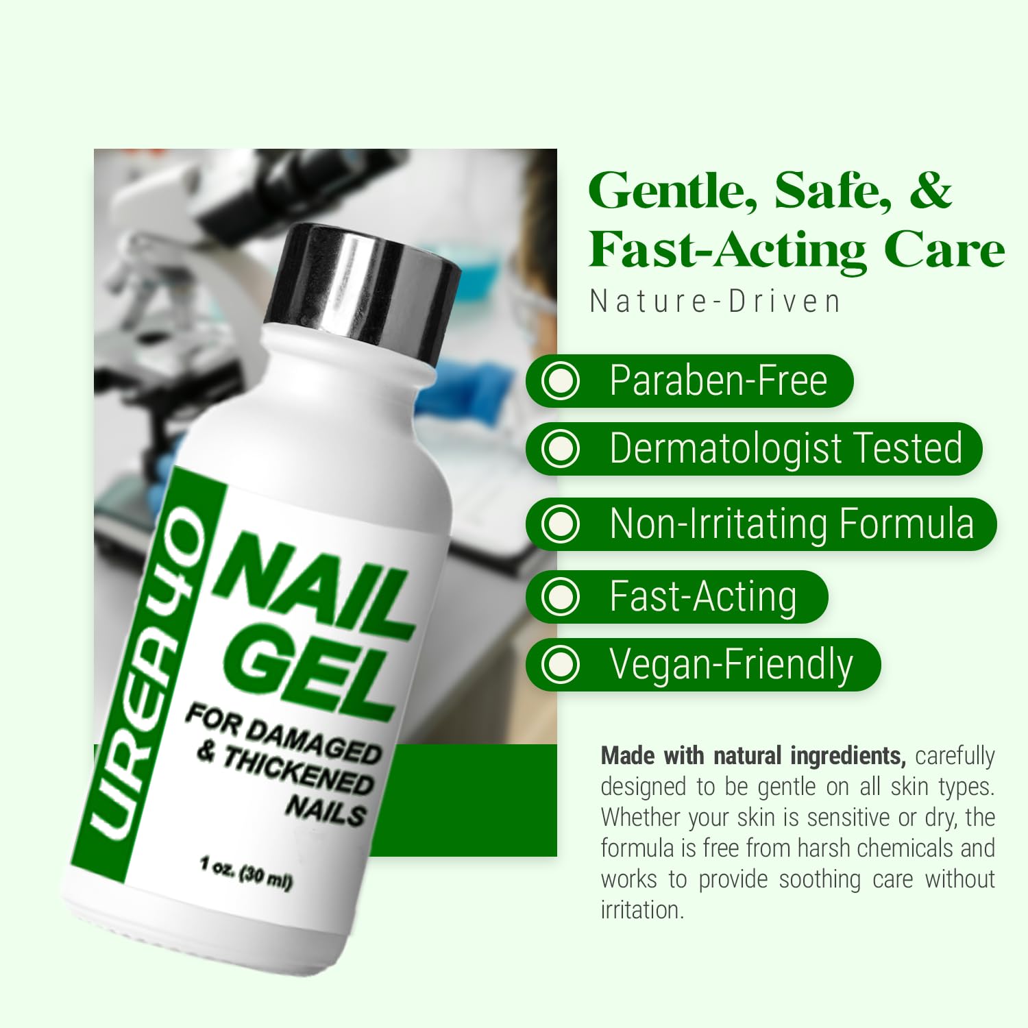 Transformed heel showcasing smooth, soft skin after consistent use of BodyBlissEssentials Urea Nail Gel for callus removal.