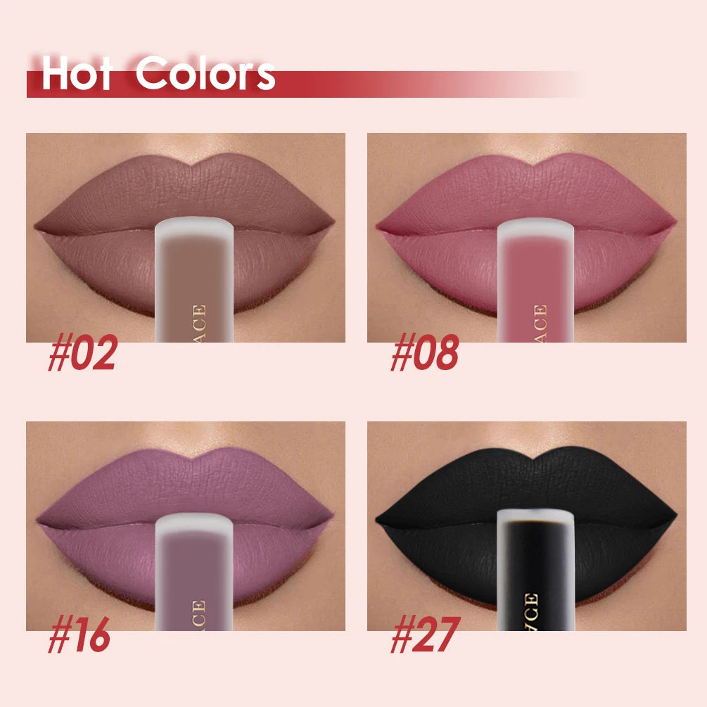 Nude Liquid Lipsticks Waterproof Velvet Matte Lip Gloss Long Lasting