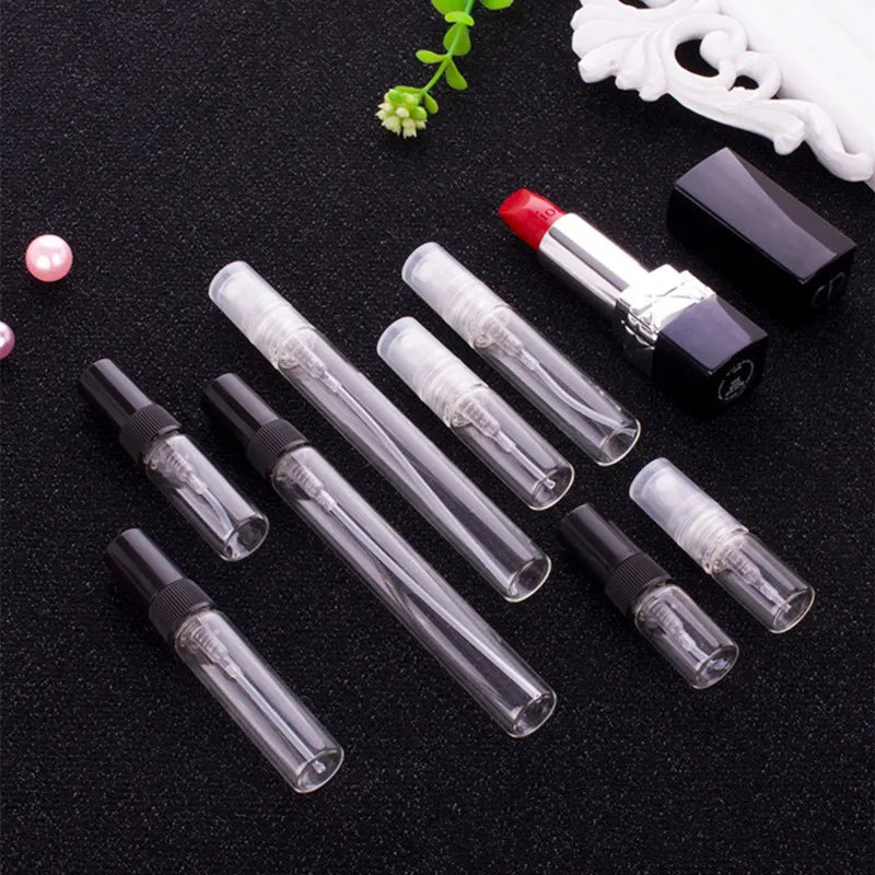 5pcs/pack 2ML 3ML 5ML 10ML Clear Mini Perfume Glass Bottle