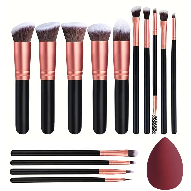 NEW 14PCS Makeup Brushes Set  Soft Fluffy Cosmetics Beauty Tool