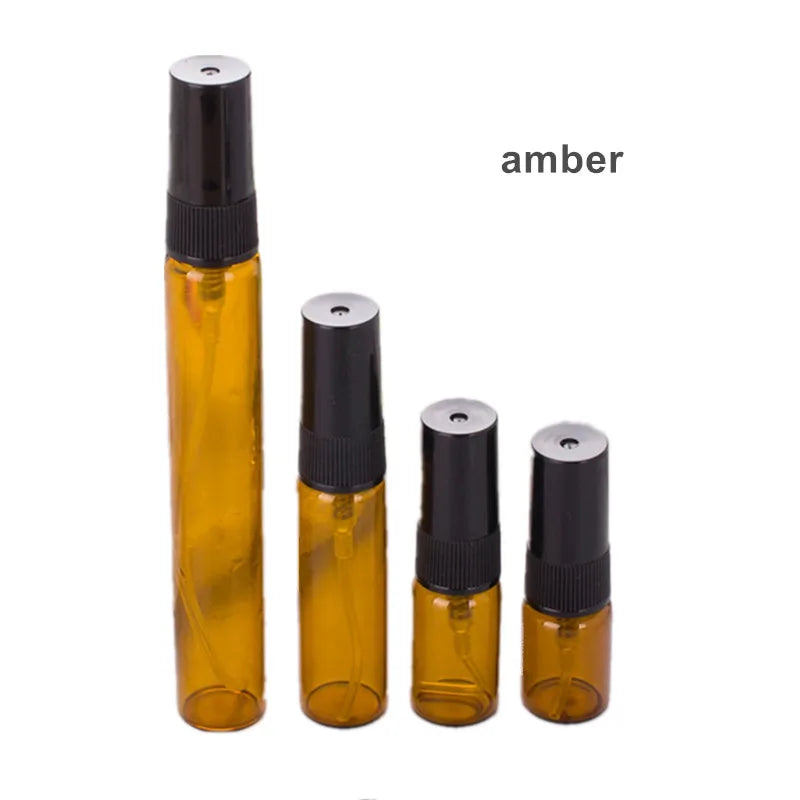 5pcs/pack 2ML 3ML 5ML 10ML Clear Mini Perfume Glass Bottle