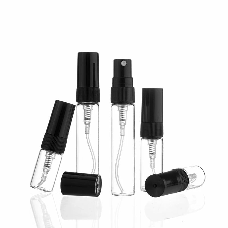 5pcs/pack 2ML 3ML 5ML 10ML Clear Mini Perfume Glass Bottle