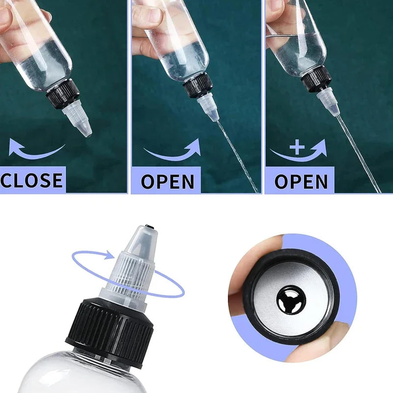 30PCS 30ml/60ml/100ml/120ml Plastic Refillable Bottle Pigment Ink Containers