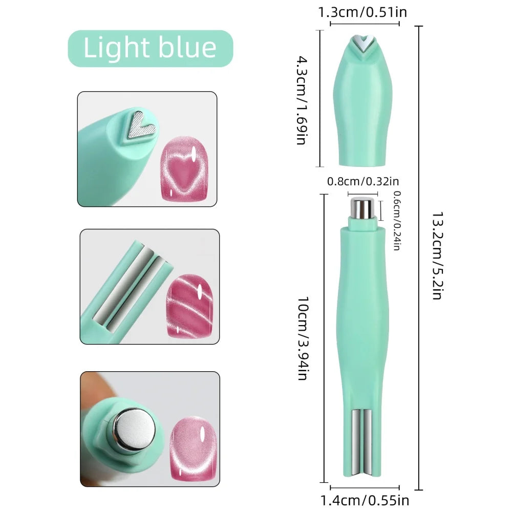 3-in-1 Multifunctional Magnetic Cat's Eye Nail Magnetic Stick 130mm Super Strong Gel