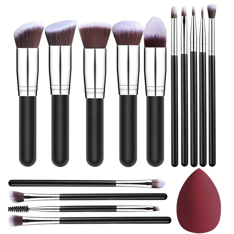 NEW 14PCS Makeup Brushes Set  Soft Fluffy Cosmetics Beauty Tool