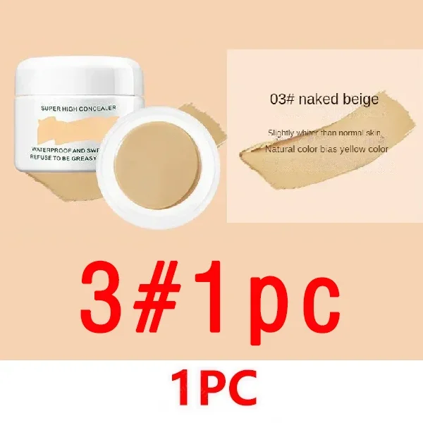 Waterproof Full Coverage Concealer for Tattoos Scars Acne Marks Dark Circles For All Skin Tones