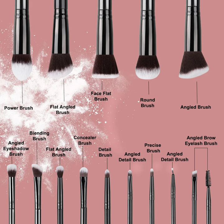 NEW 14PCS Makeup Brushes Set  Soft Fluffy Cosmetics Beauty Tool