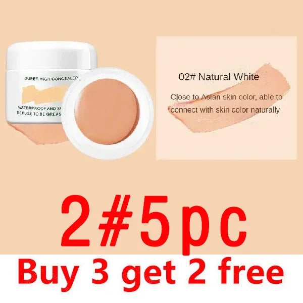 Waterproof Full Coverage Concealer for Tattoos Scars Acne Marks Dark Circles For All Skin Tones