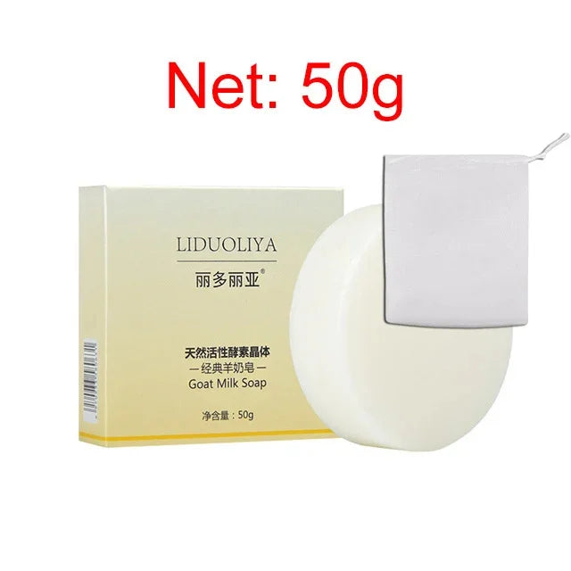 Goat Milk Silk Protein Handmade Soap With Foam Net Brightening Oil Control
