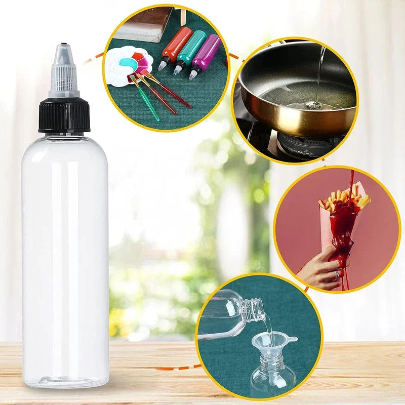 30PCS 30ml/60ml/100ml/120ml Plastic Refillable Bottle Pigment Ink Containers