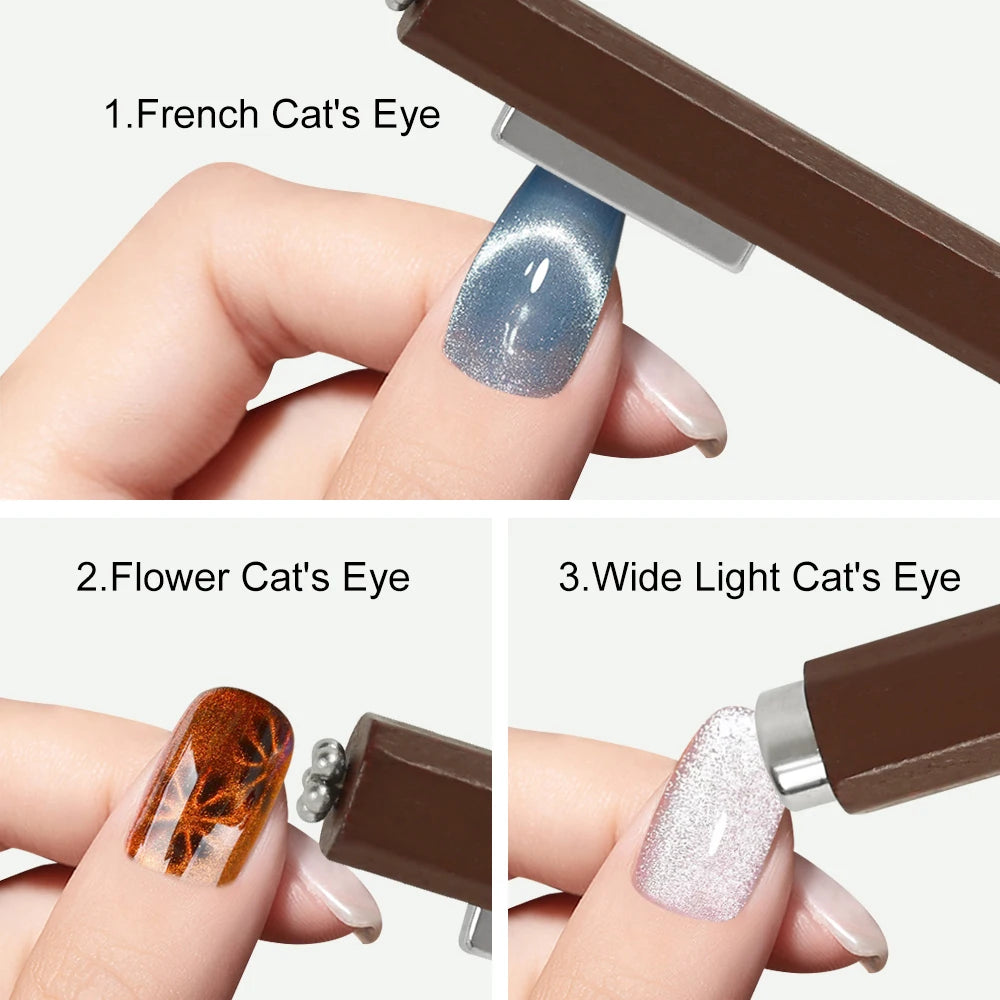 3-in-1 Multifunctional Magnetic Cat's Eye Nail Magnetic Stick 130mm Super Strong Gel