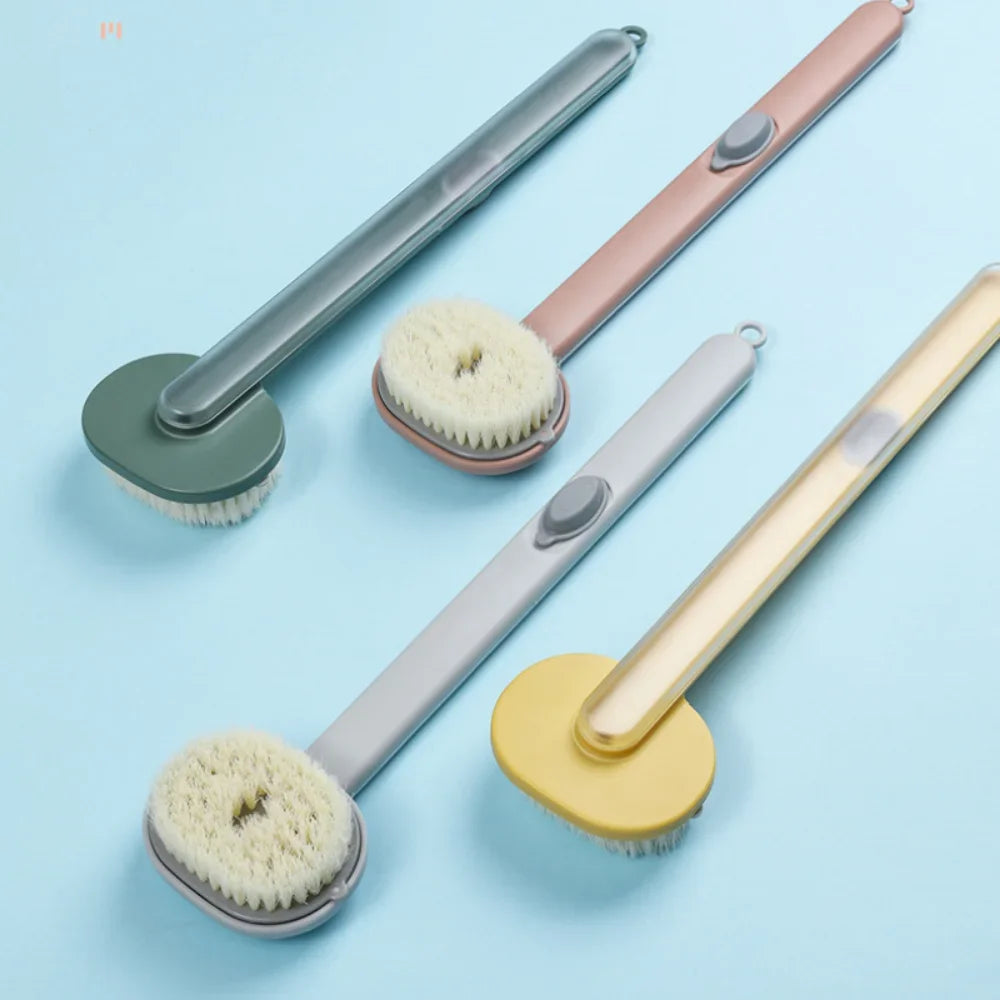 1pc Long Handle Liquid Bath Brush Exfoliating Scrub Body