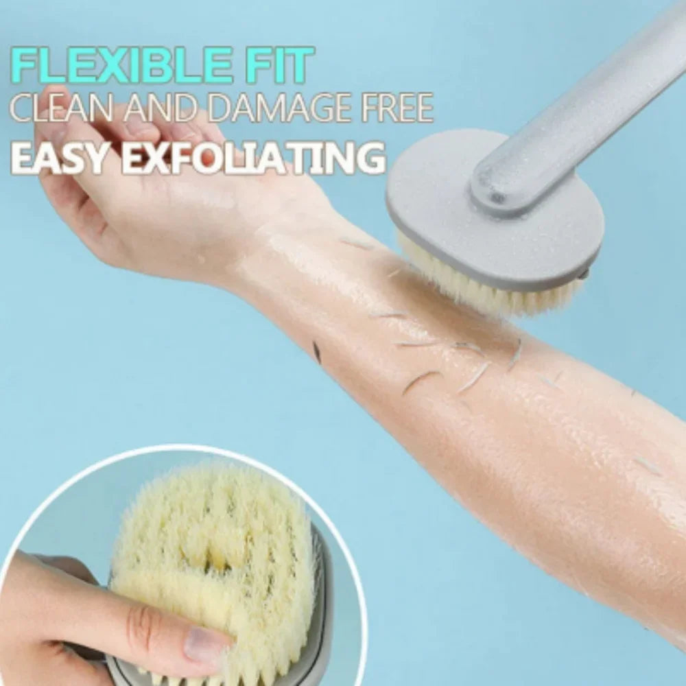 1pc Long Handle Liquid Bath Brush Exfoliating Scrub Body