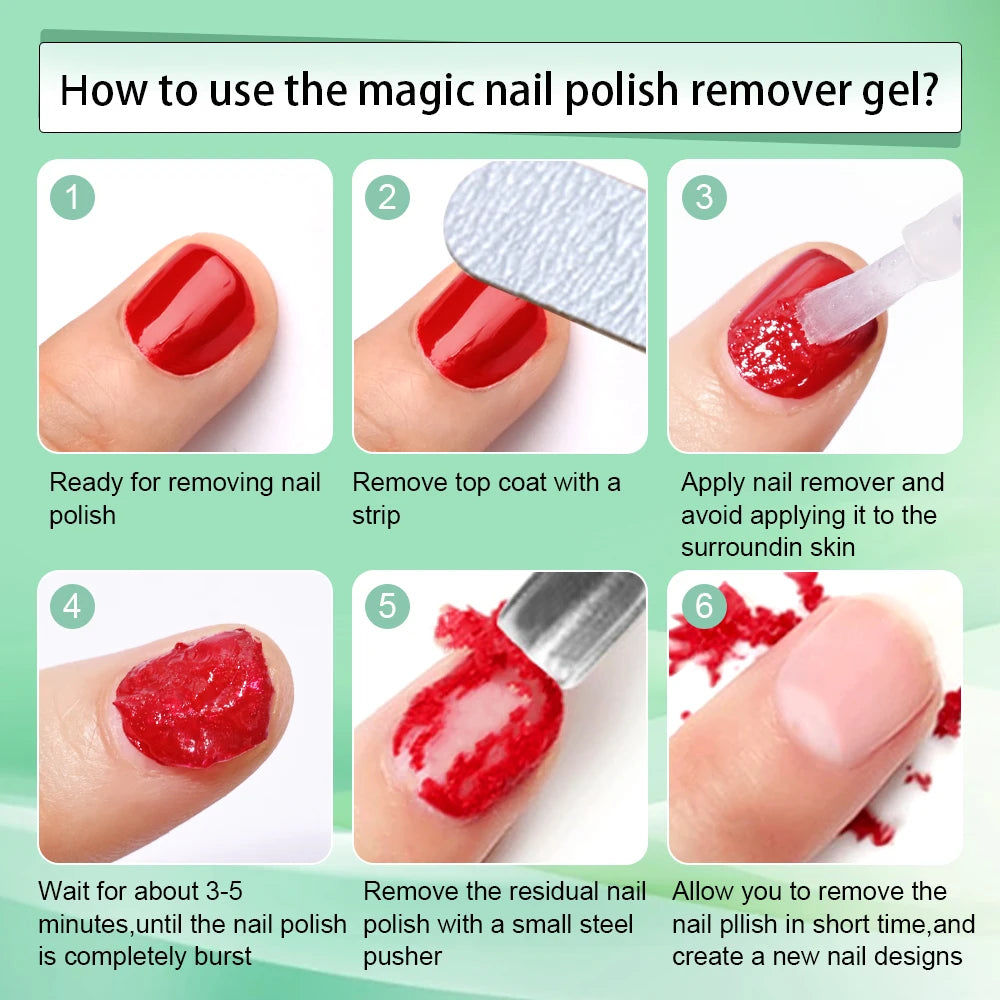 15ml/bottle Nail Gel Remover Polish Soak-Off 3 Minutes Quickly & Easily Removes Gel Polish
