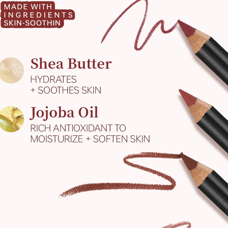 Luxury Matte Lip Liner, Long-Lasting, for Perfect Outline & Filling