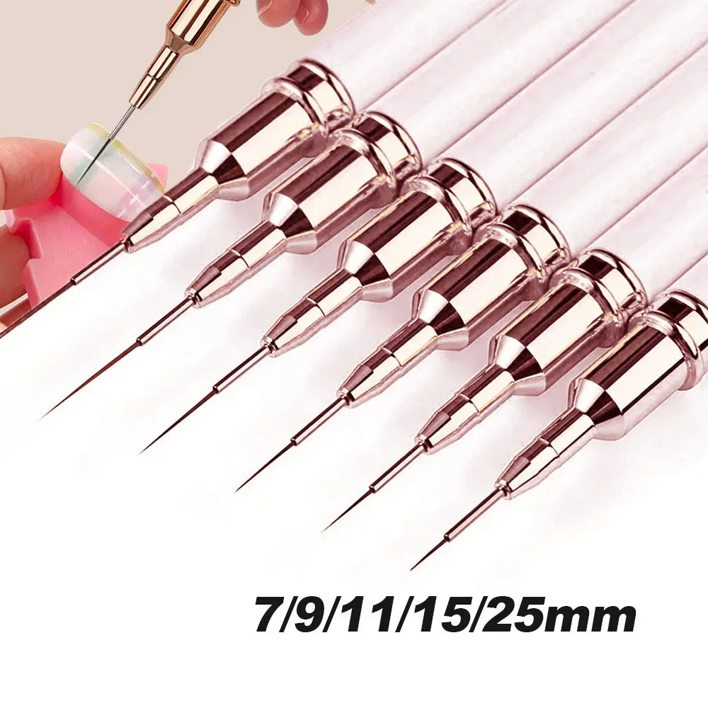 1/2Pc Double-ended Silicone Nail Art Carved Pen Multi-Function Nail Brush