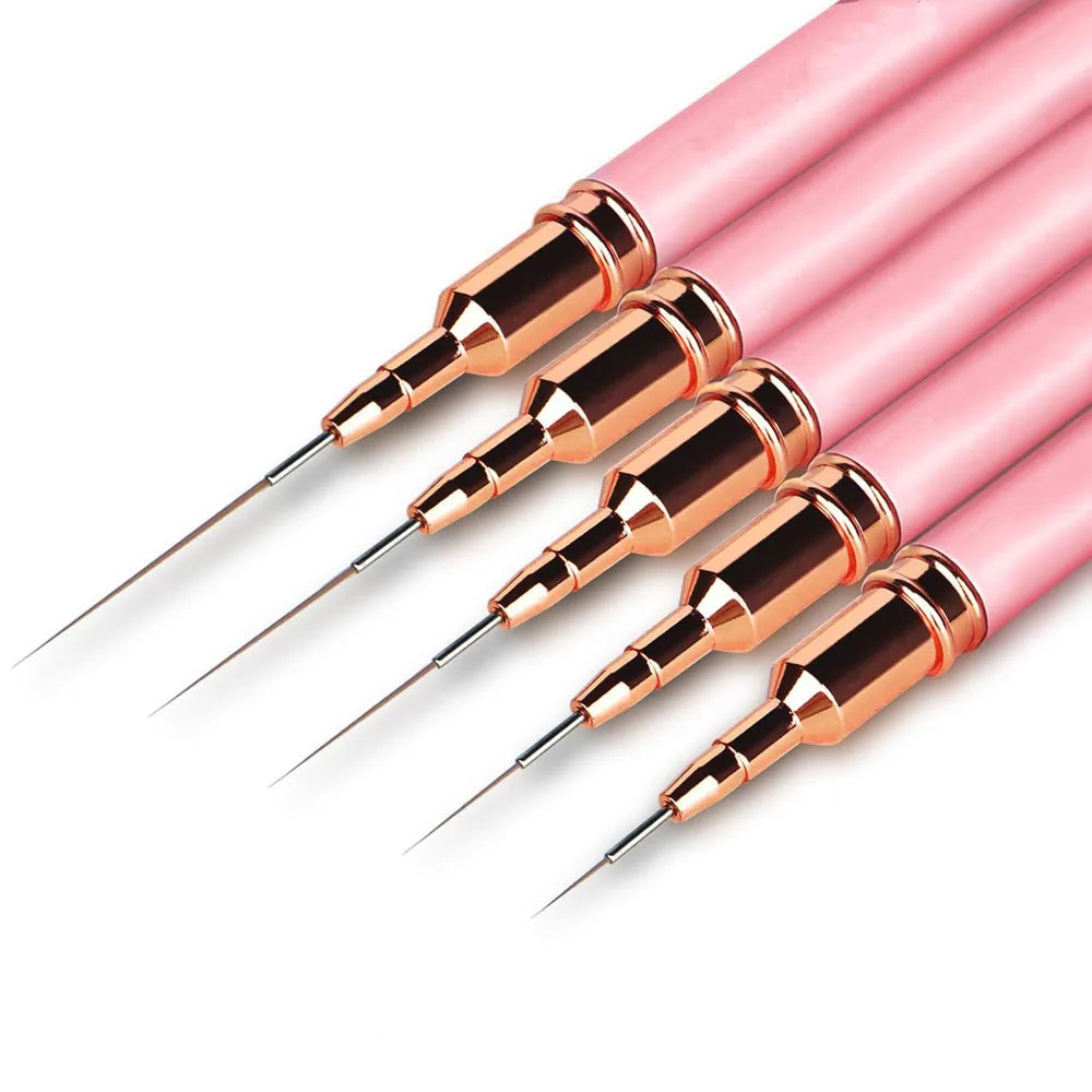 1/2Pc Double-ended Silicone Nail Art Carved Pen Multi-Function Nail Brush