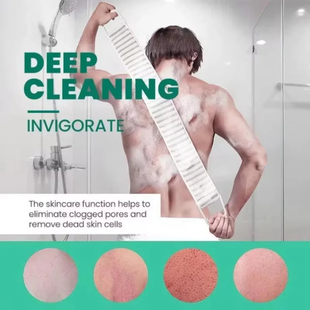Shower Exfoliating Back Scrubber Bath Belt Towel Ball Glove
