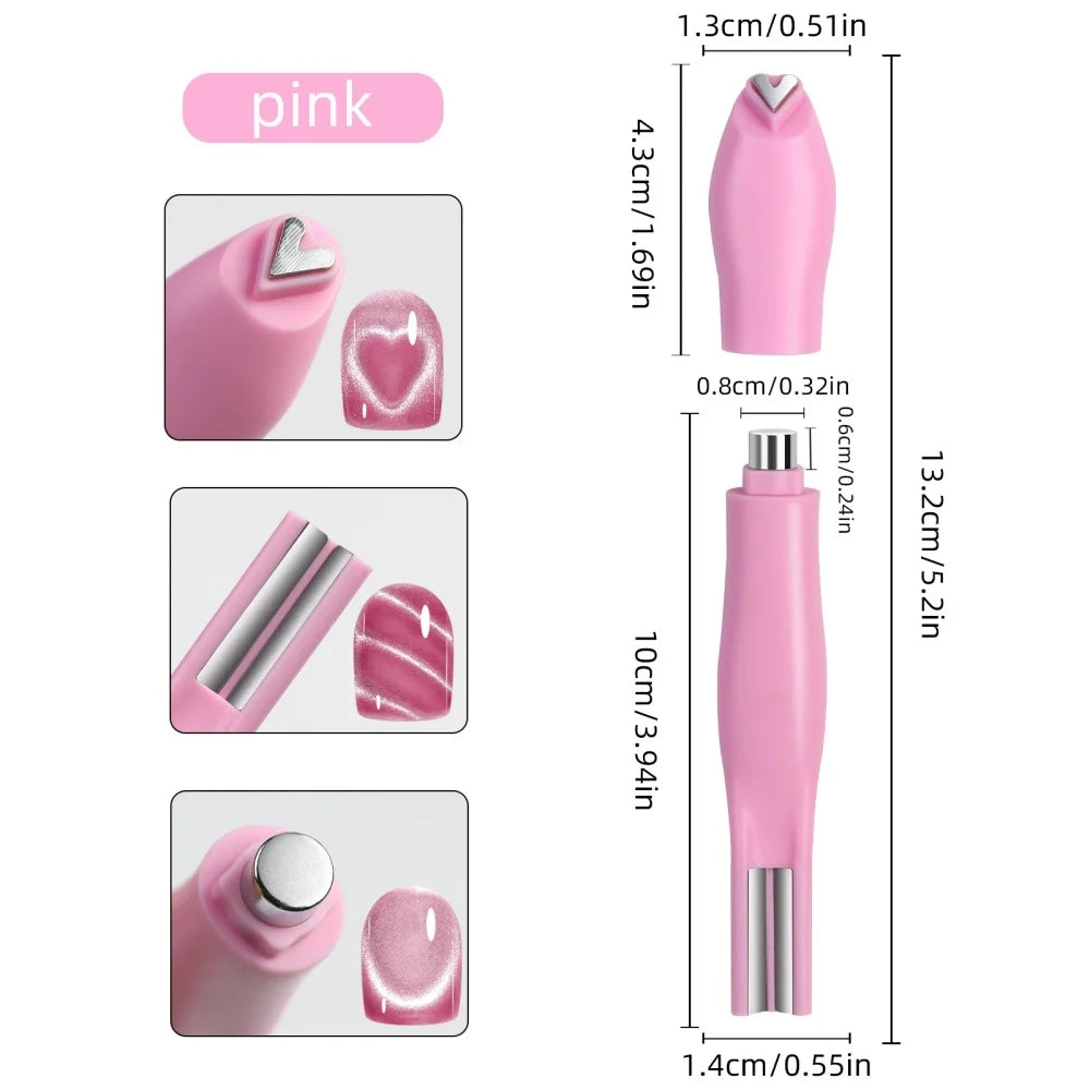 3-in-1 Multifunctional Magnetic Cat's Eye Nail Magnetic Stick 130mm Super Strong Gel