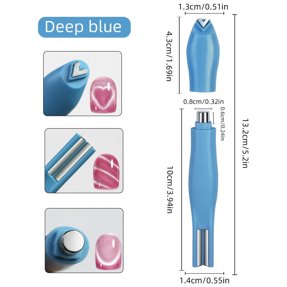 3-in-1 Multifunctional Magnetic Cat's Eye Nail Magnetic Stick 130mm Super Strong Gel