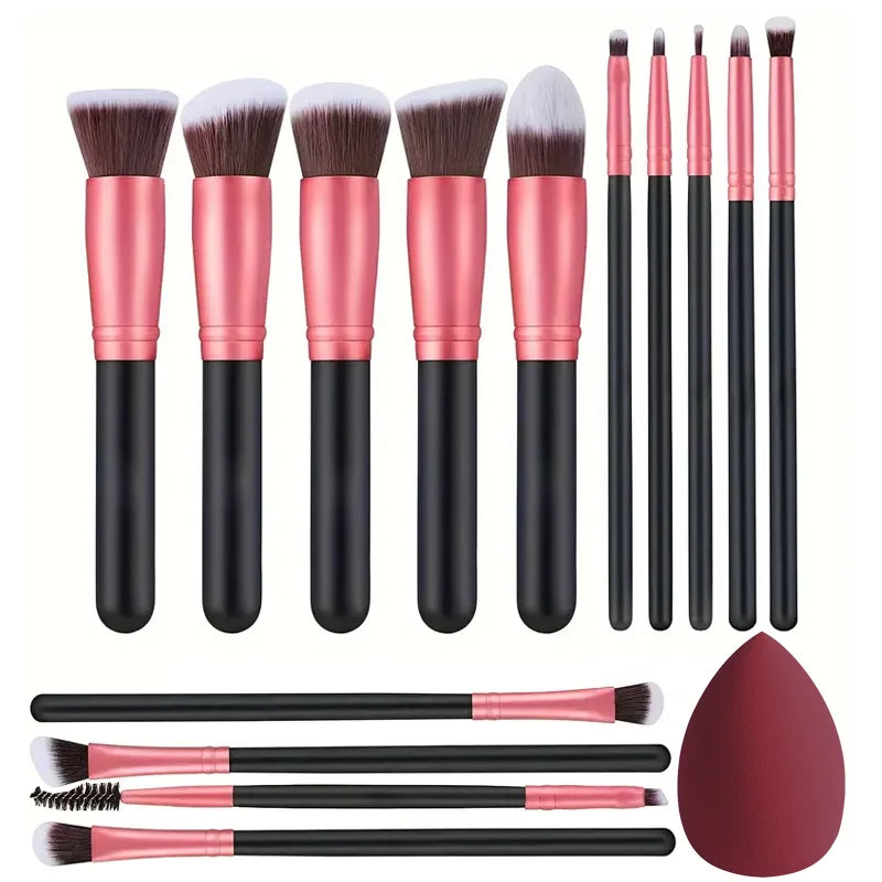 NEW 14PCS Makeup Brushes Set  Soft Fluffy Cosmetics Beauty Tool
