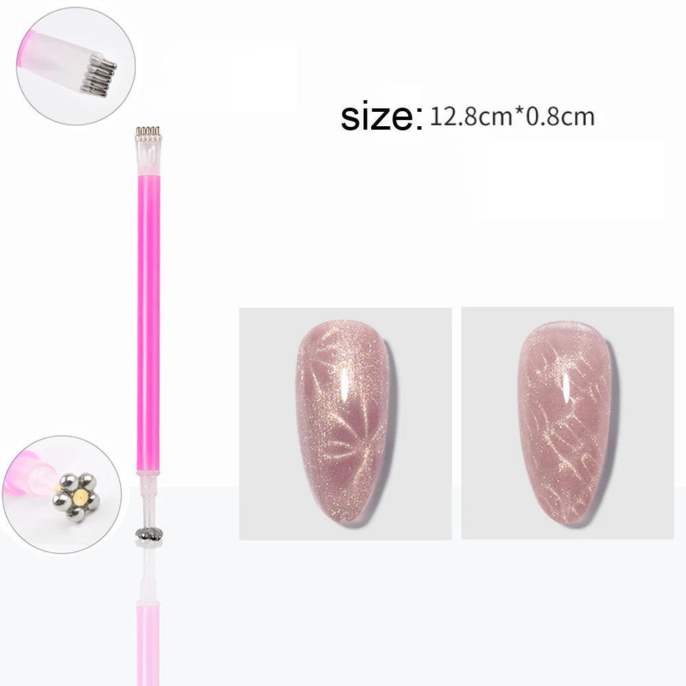 3-in-1 Multifunctional Magnetic Cat's Eye Nail Magnetic Stick 130mm Super Strong Gel