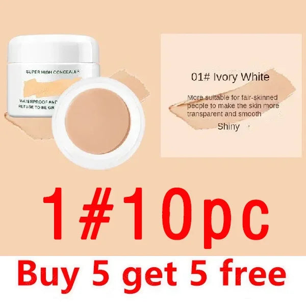 Waterproof Full Coverage Concealer for Tattoos Scars Acne Marks Dark Circles For All Skin Tones