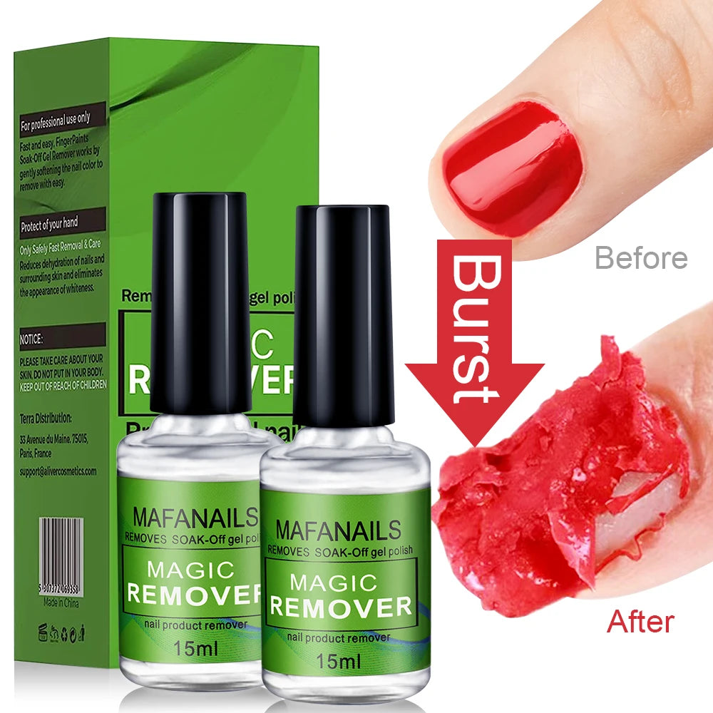 15ml/bottle Nail Gel Remover Polish Soak-Off 3 Minutes Quickly & Easily Removes Gel Polish