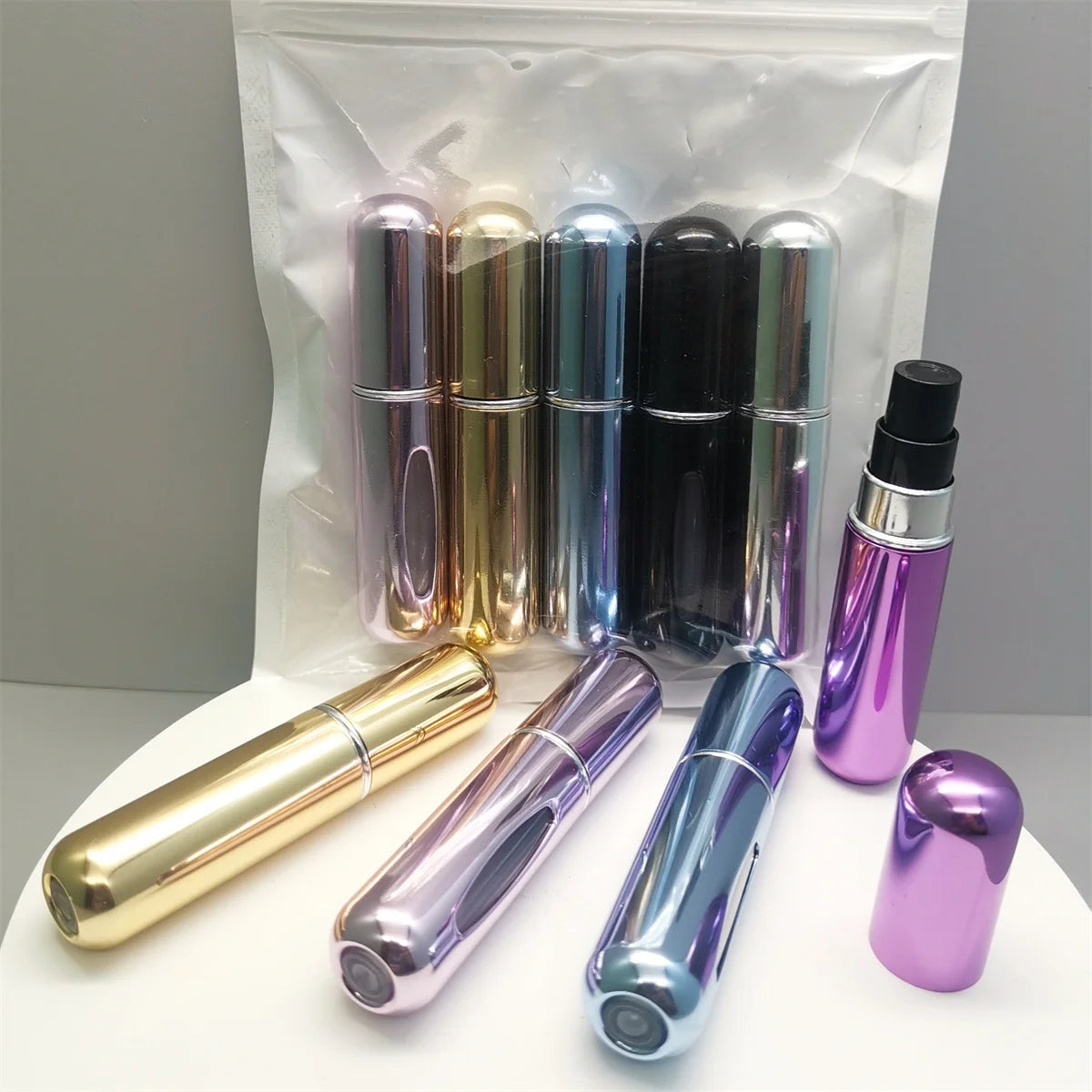 1/5Pcs Travel Perfume Bottle Refillable Portable Mini Atomizer
